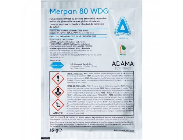 Fungicid de contact Merpan 80 wdg 15 gr